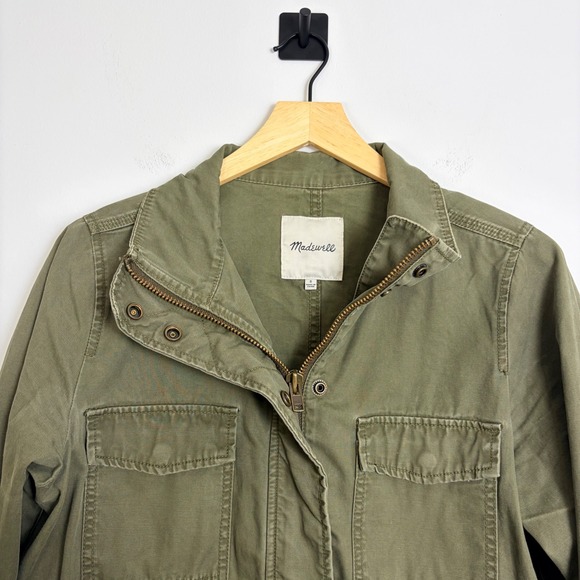 Madewell Surplus Jacket Utility Military Foliage GreenDrawstring Waist Small - Picture 2 of 7